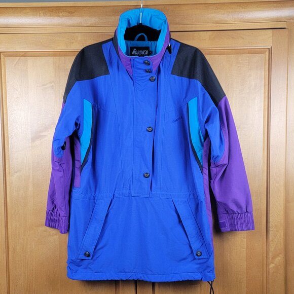 Nordica Jackets & Blazers - Nordica Vintage 1990s Women's Colorful Pullover Ski Jacket - 8
